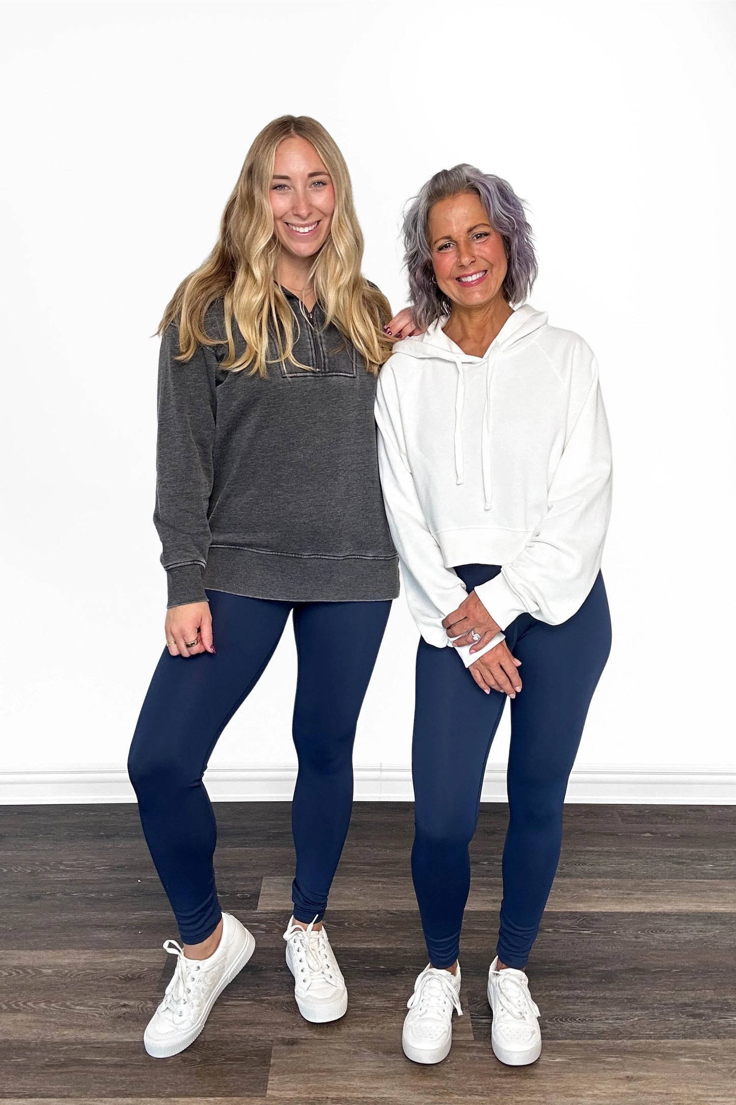 ALB Custom Women's Navy Everyday Essential Leggings - Two Inseams