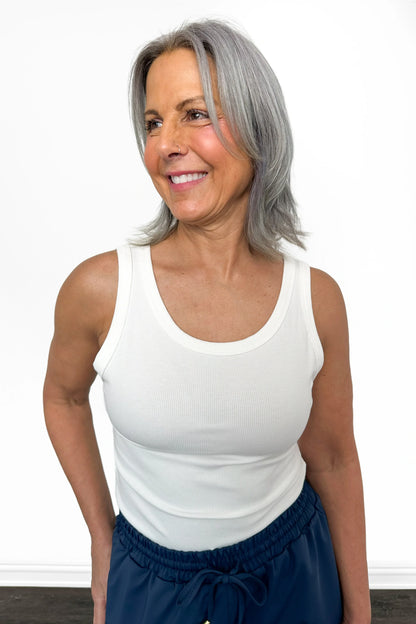 ALB Custom Women's Ribbed Scoop Neck Tank Top