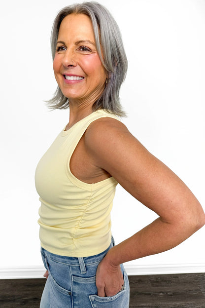 ALB Custom Women's Cropped Ruched Tank Top