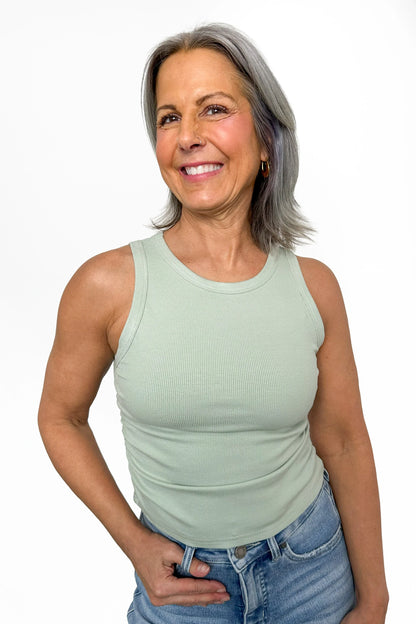 ALB Custom Women's Cropped Ruched Tank Top