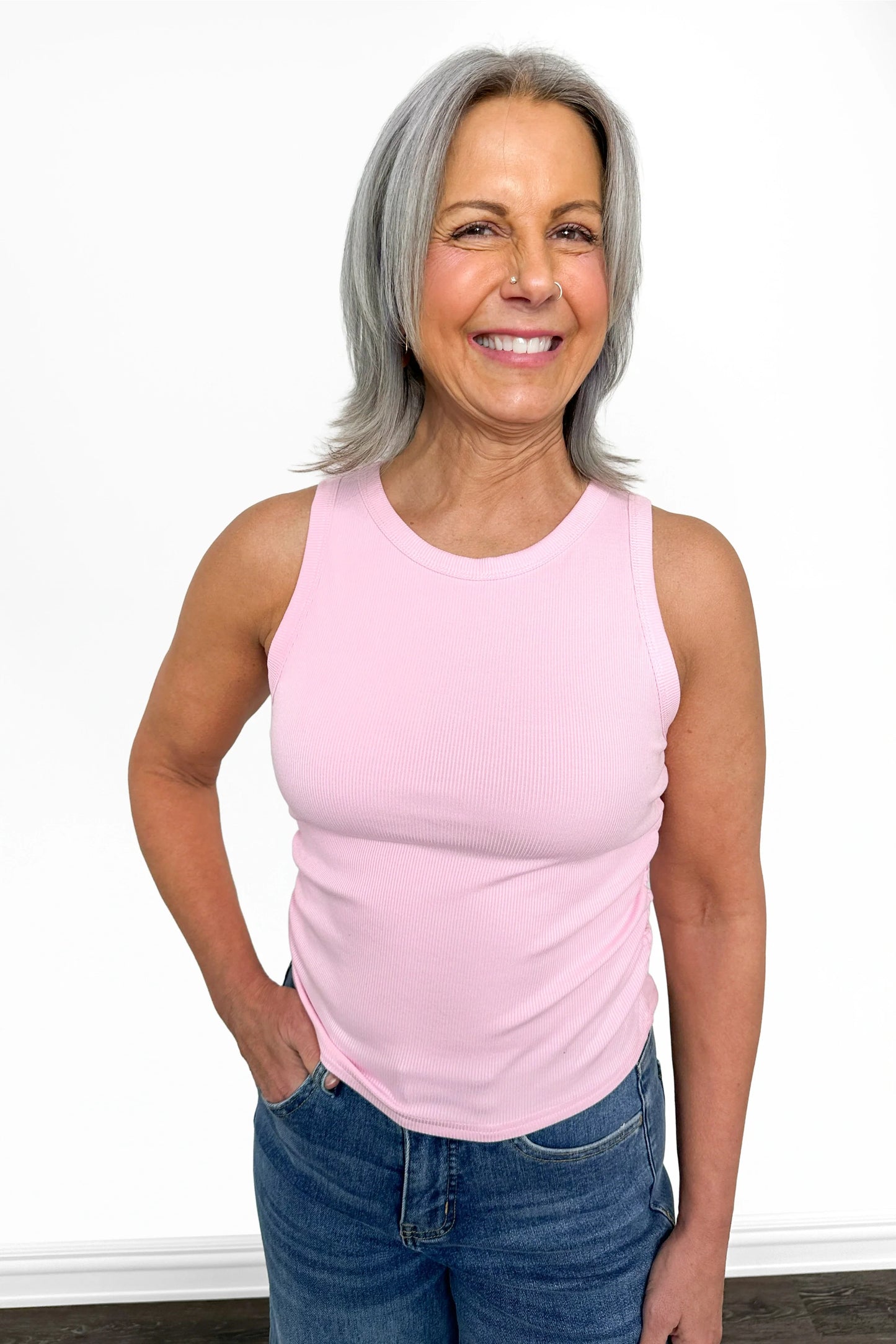 ALB Custom Women's Cropped Ruched Tank Top