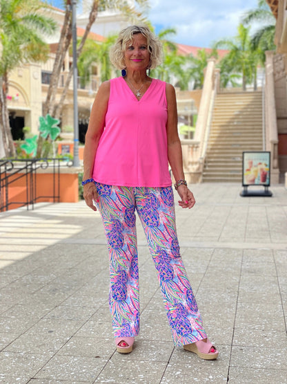 PINK PINEAPPLE PARTY PALAZZO PANT