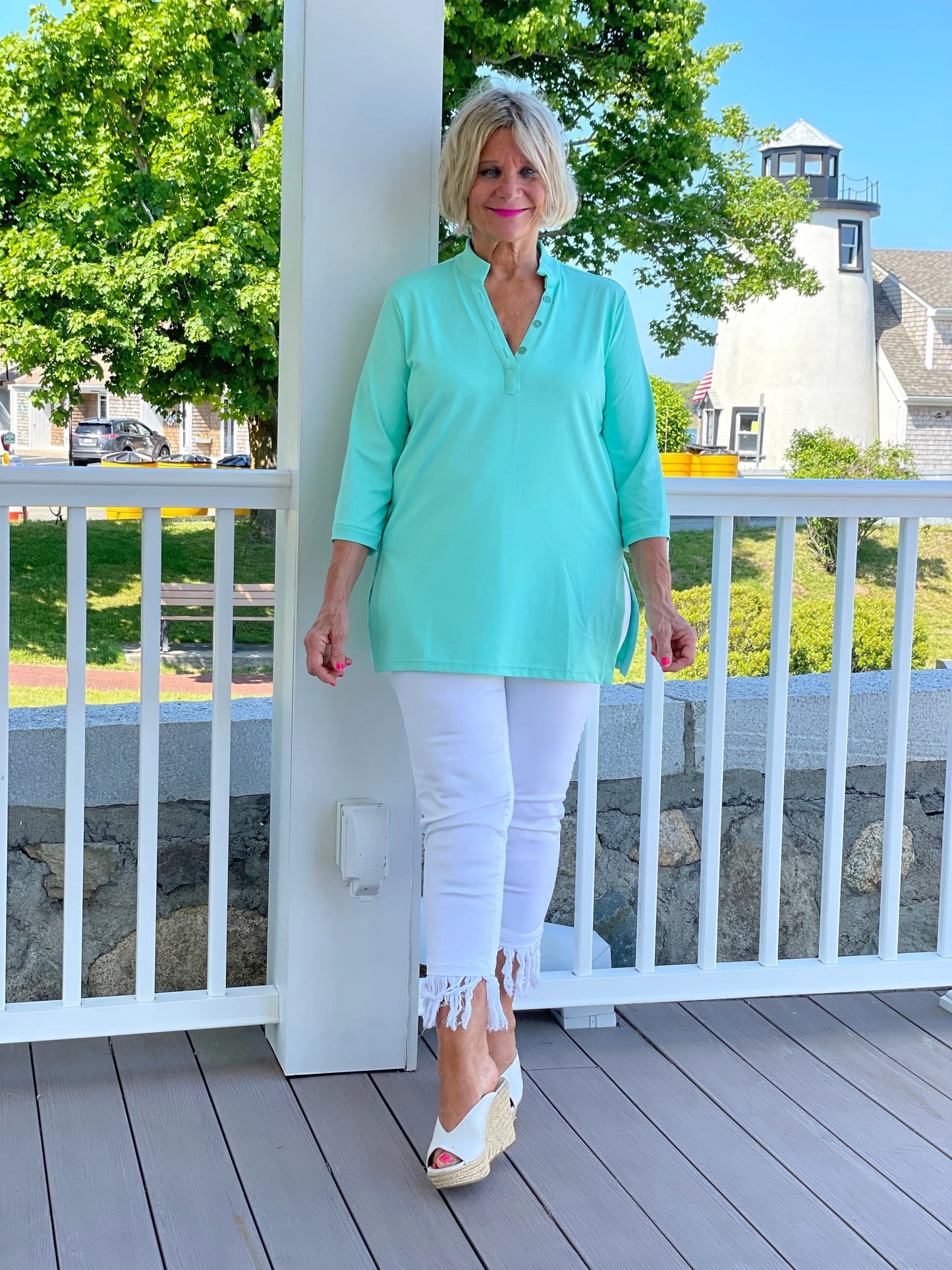 SEAGLASS AQUA TUNIC