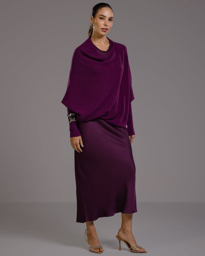 Asymmetric Draped | Violet