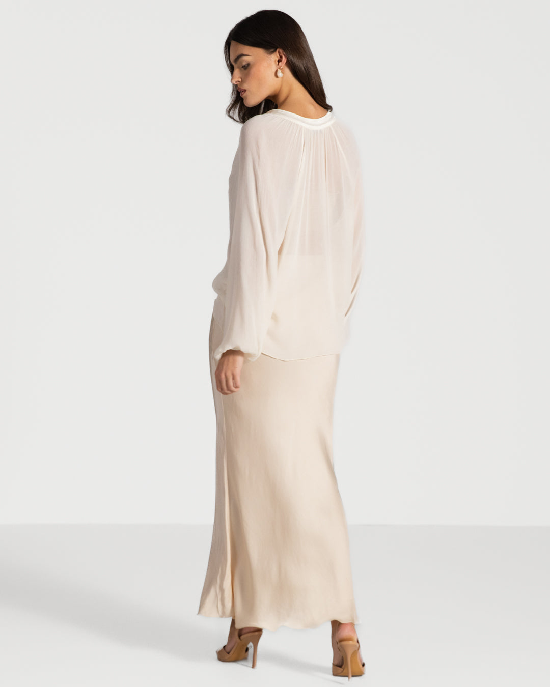 Jade Sheer Top | Ivory