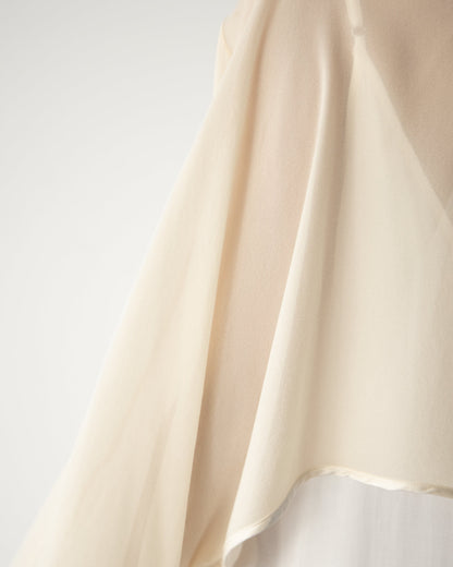 Brienne Lightweight Cape | Ivory