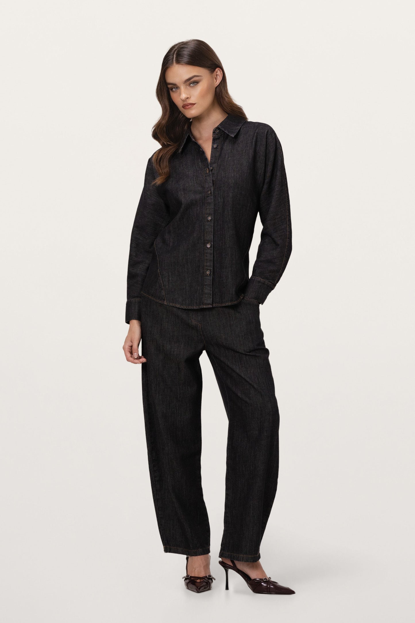 Aspen Button Up Shirt | Dark Denim