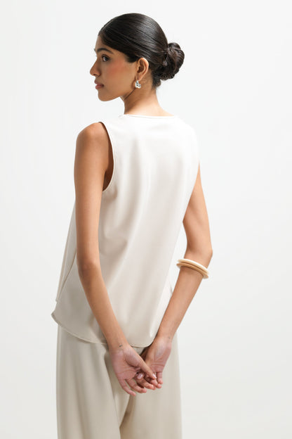 Liori Scoop Neck Vest Top | Mineral