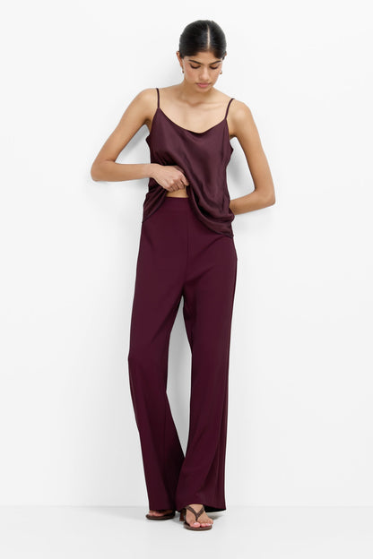 Zuri Trousers | Burgundy