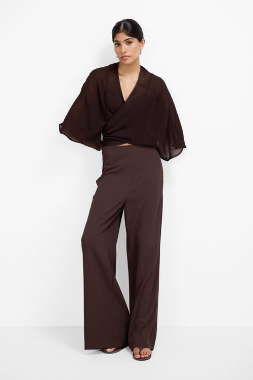 Zuri Trousers | Chocolate Brown