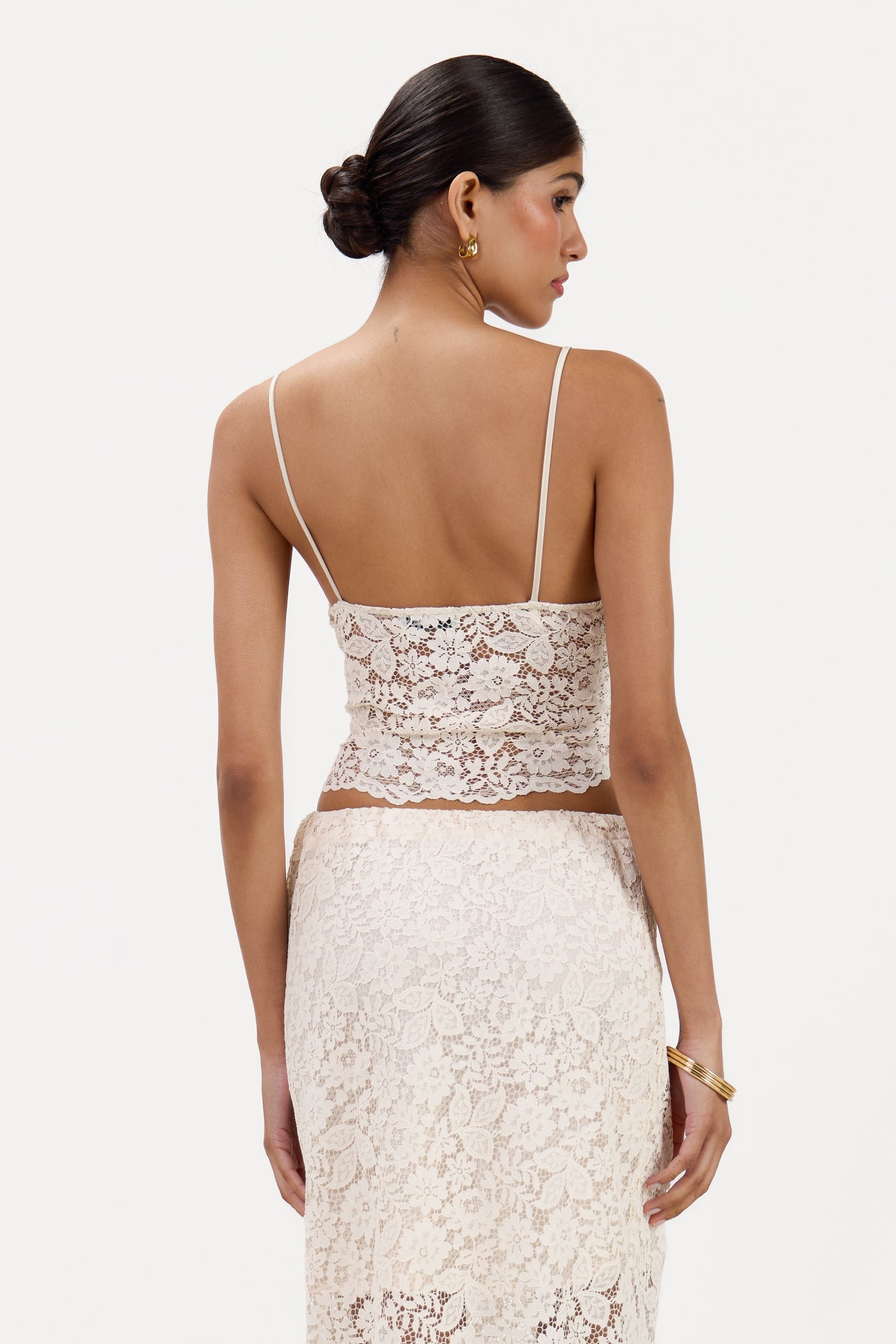 Inaya Lace Bra Top | Cream