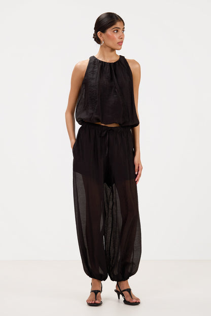 Jemima Balloon Top | Black