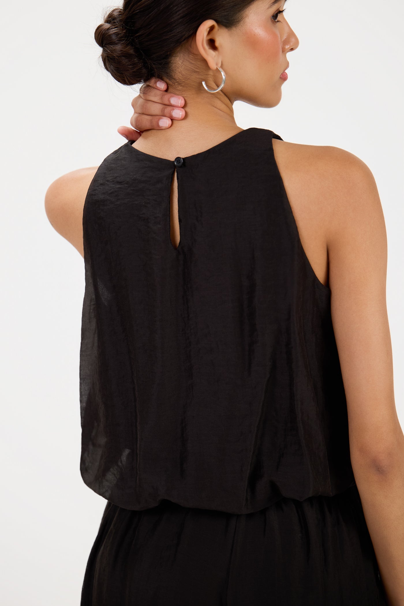 Jemima Balloon Top | Black