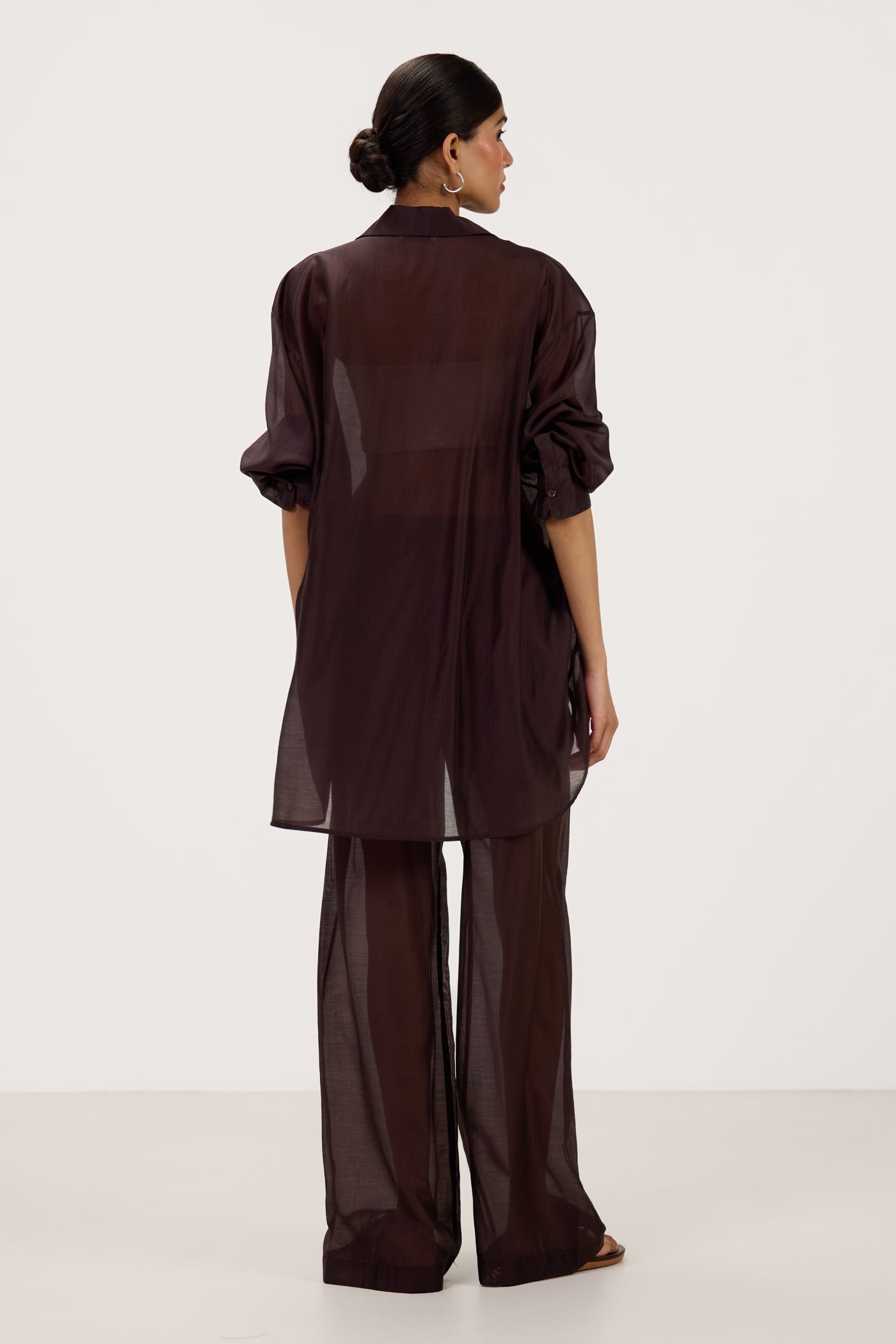 Jemima Oversized Shirt | Chocolate Brown
