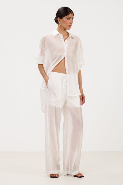 Jemima Oversized Shirt | White
