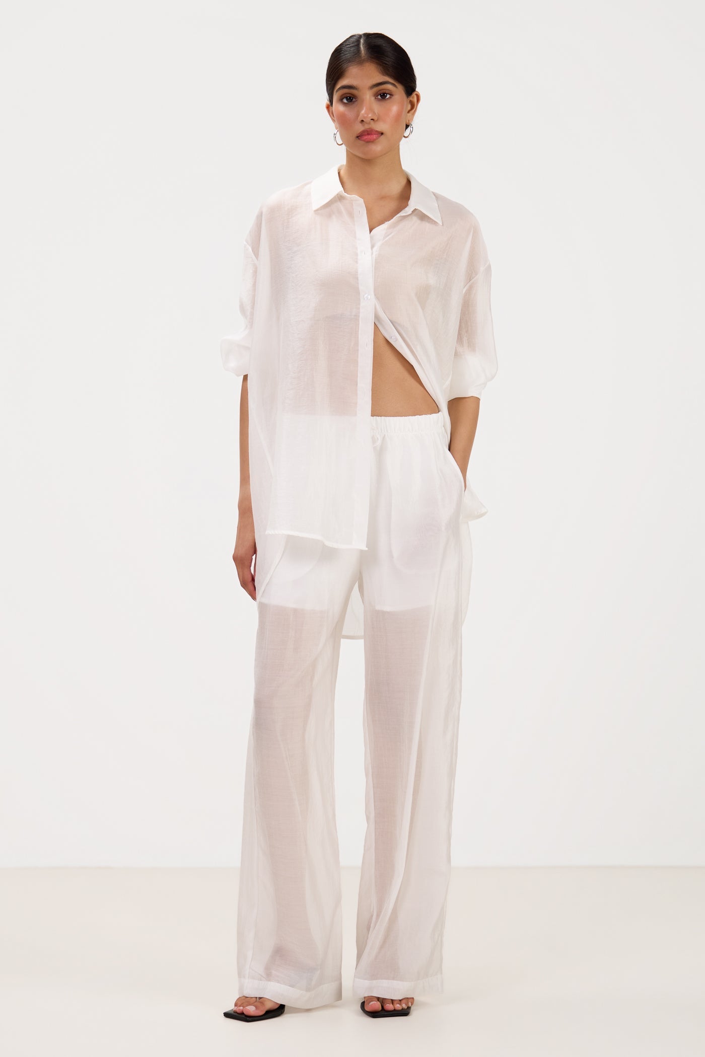 Jemima Oversized Shirt | White