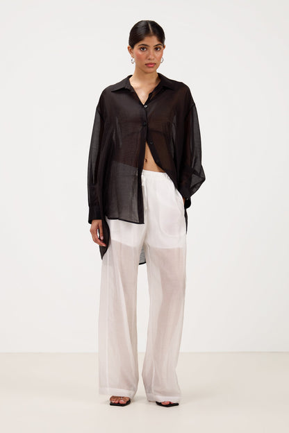 Jemima Oversized Shirt | Black