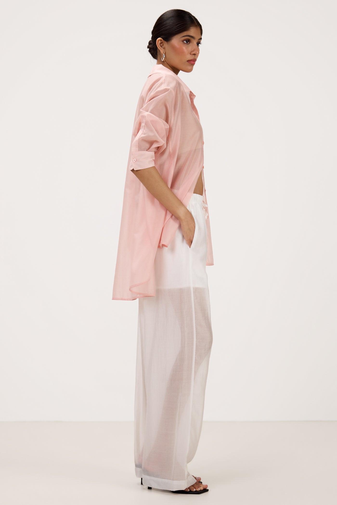 Jemima Oversized Shirt | Pastel Pink