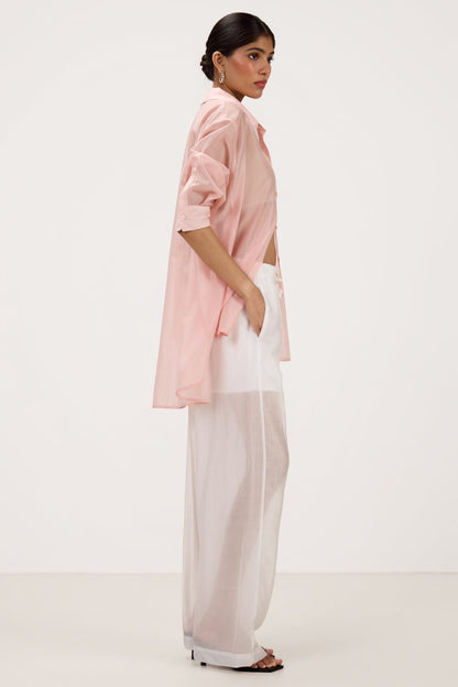 Jemima Oversized Shirt | Pastel Pink