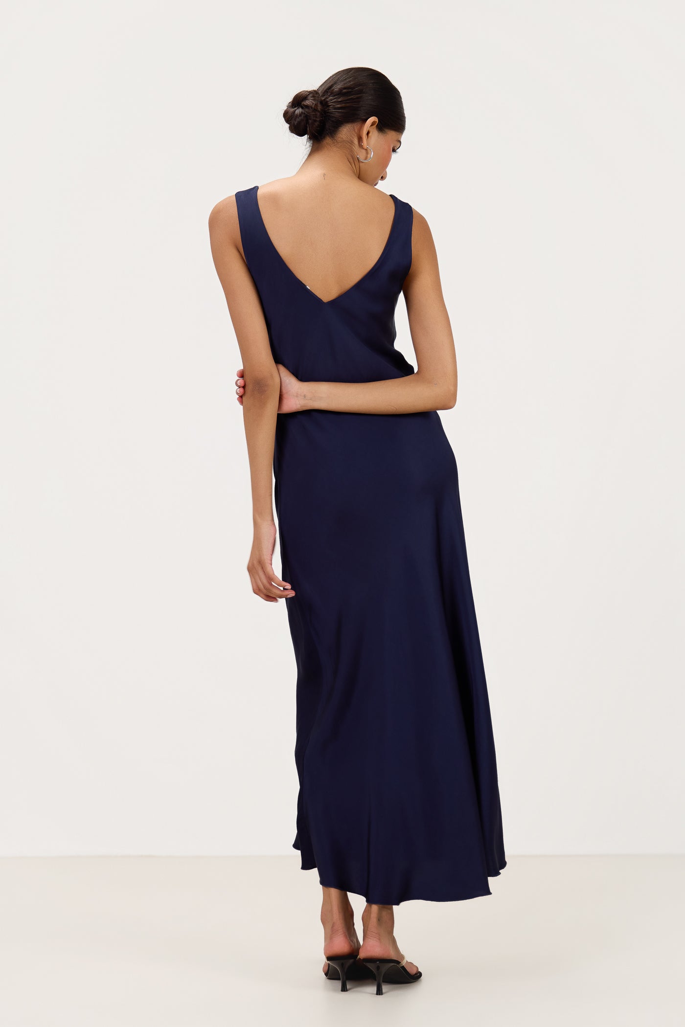 Liora Satin Maxi Dress | Midnight