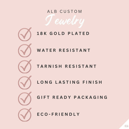 ALB Custom Modern Gold Oval Drop Earrings