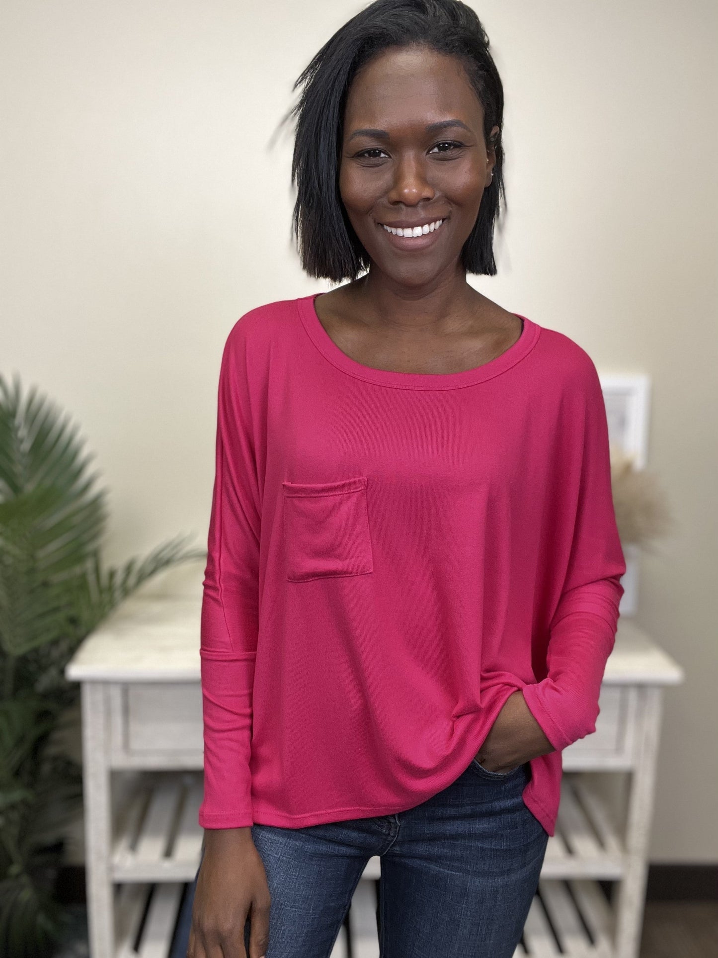 Lets Travel Women's Soft Relaxed Long Sleeve Top