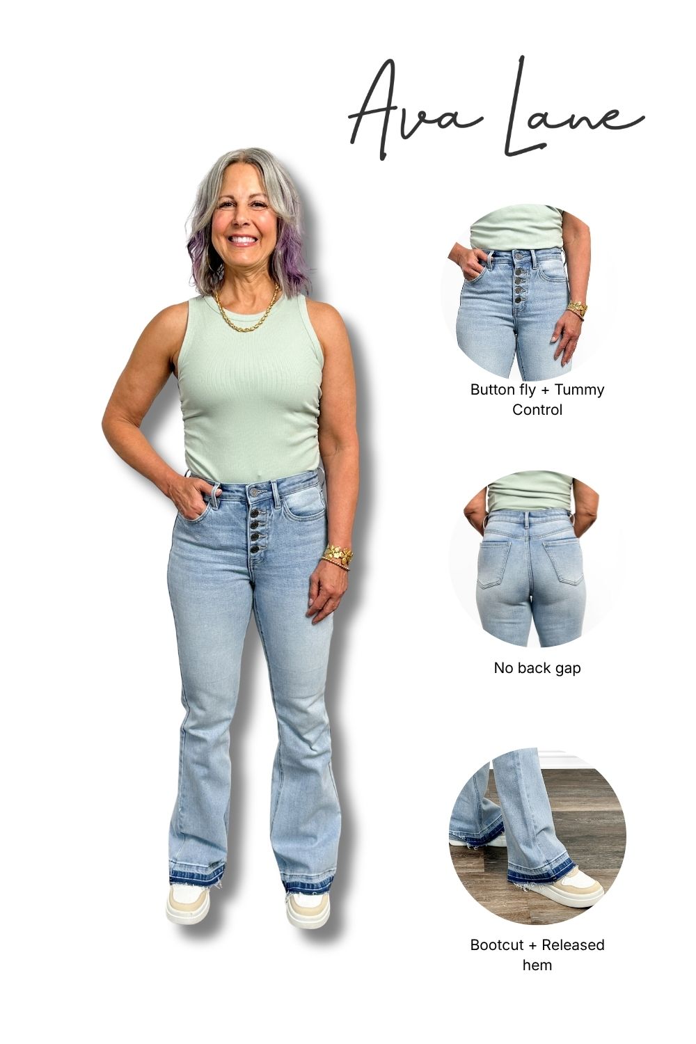 The Kristie High-Rise Tummy Control Bootcut Jeans