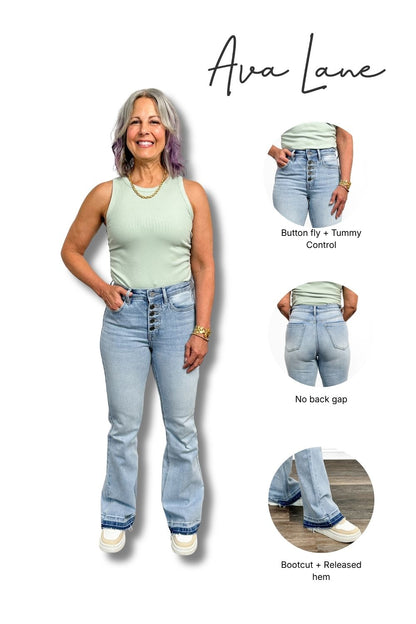 The Kristie High-Rise Tummy Control Bootcut Jeans