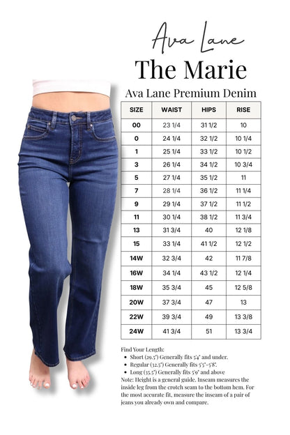 The Marie High-Rise Tummy Control Straight Leg Jeans - Three Inseams