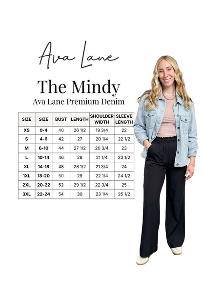 The Mindy Light Wash Oversized Denim Shacket