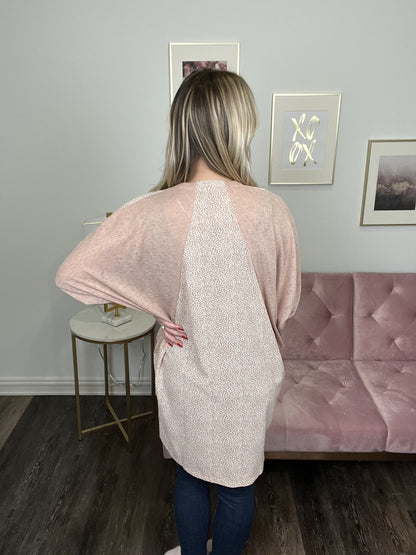 Enjoy The View Women's Color Block Textured Cardigan