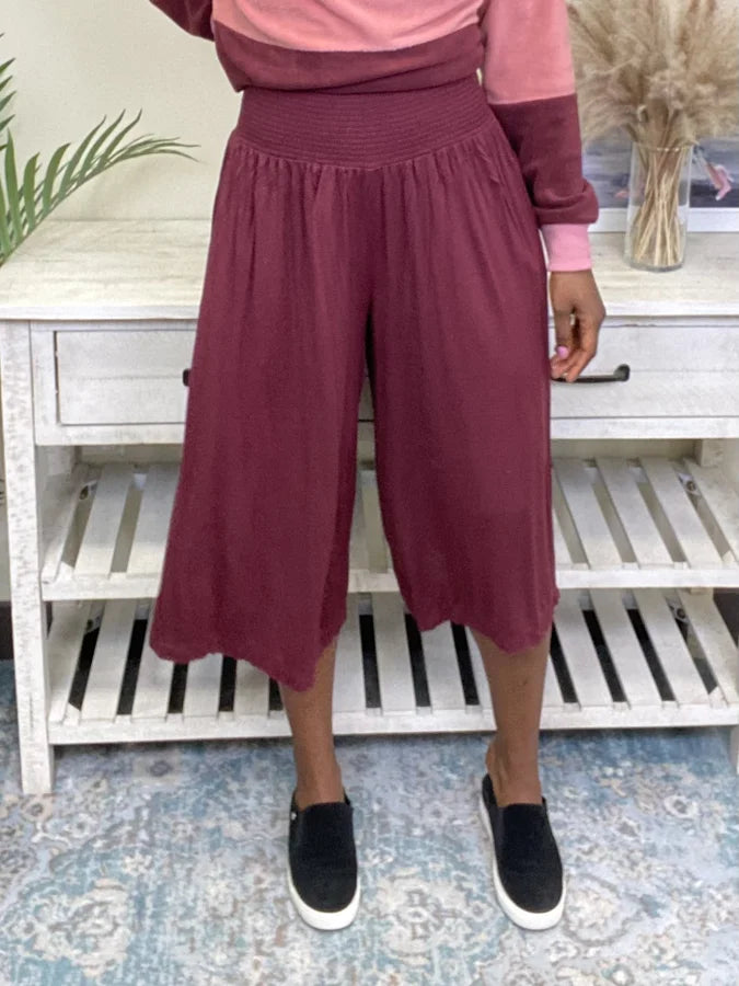 Secret Crush Women's Smocked Waist Pants