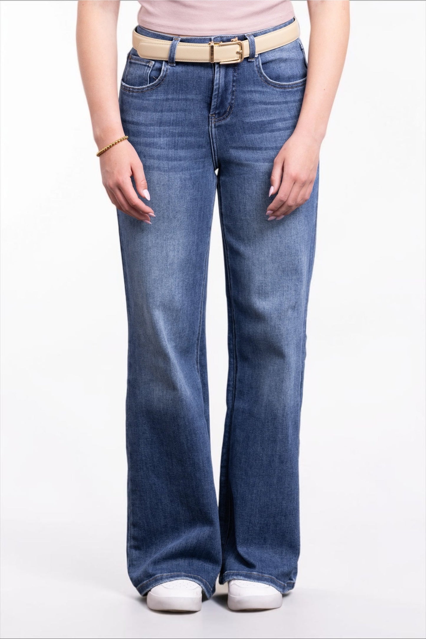 The Shelby High-Rise Wide Leg Tummy Control Jeans- Three Inseams