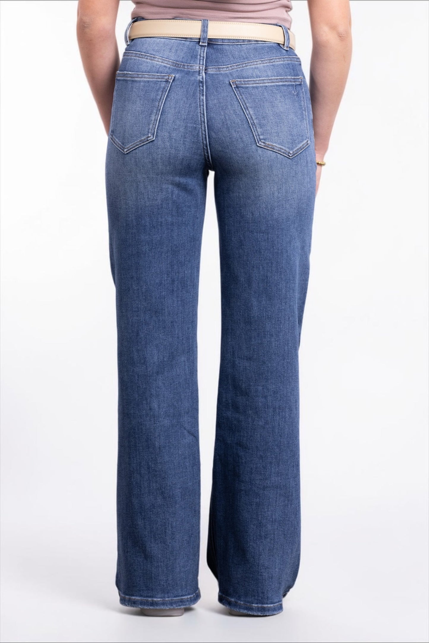 The Shelby High-Rise Wide Leg Tummy Control Jeans- Three Inseams