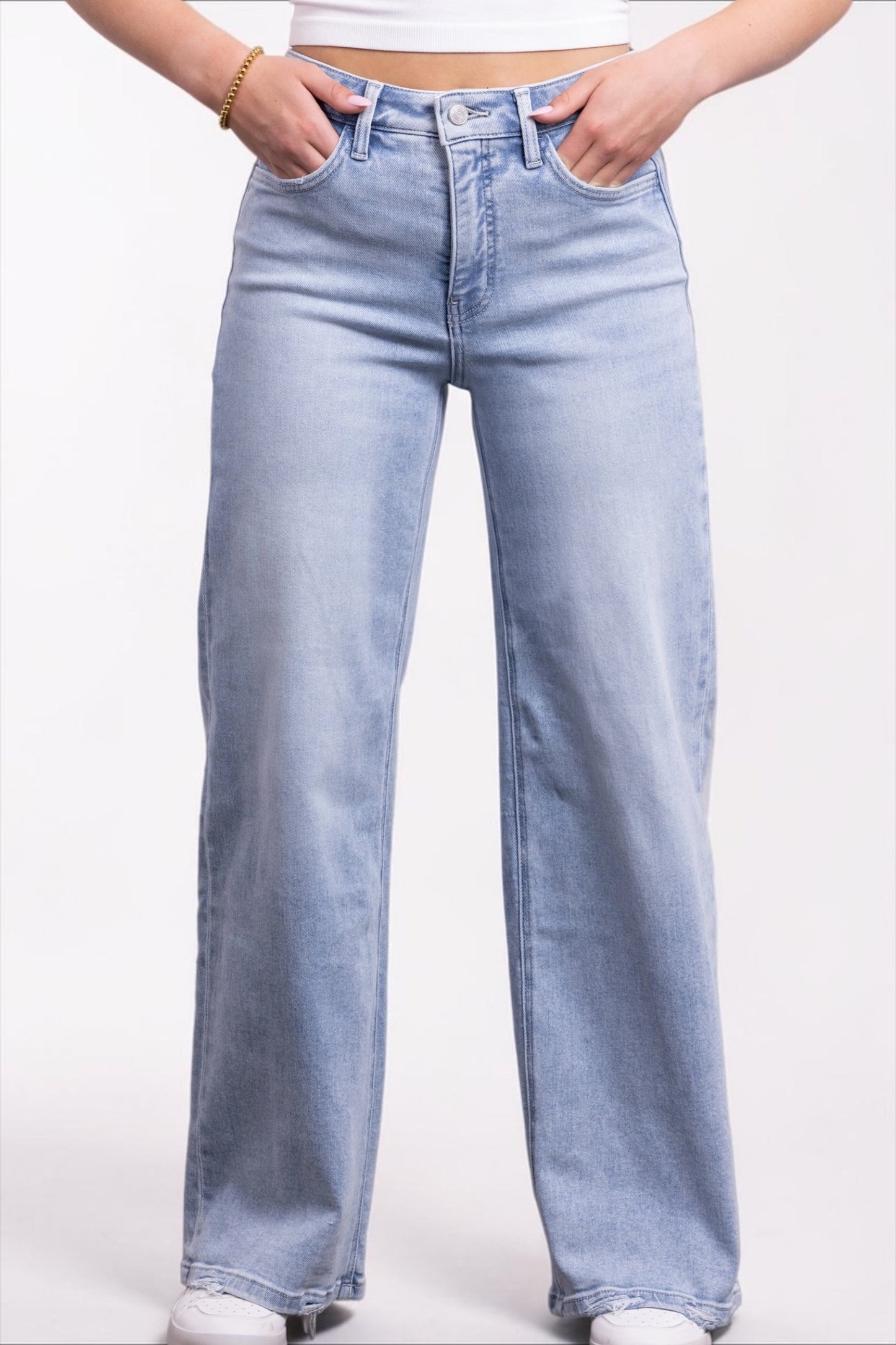 The Felicity High-Rise Tummy Control Wide Leg Denim - Three Inseams