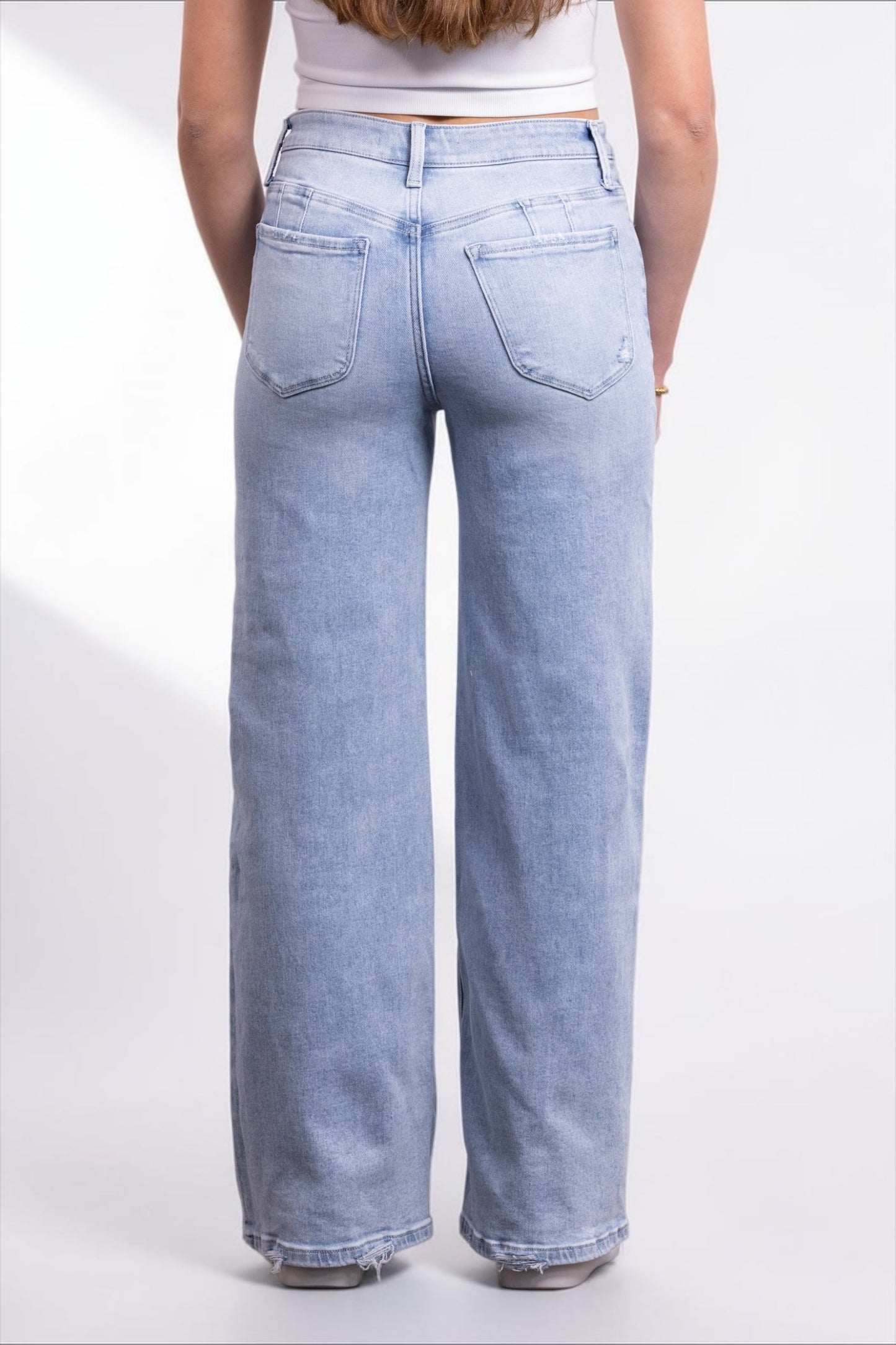 The Felicity High-Rise Tummy Control Wide Leg Denim - Three Inseams