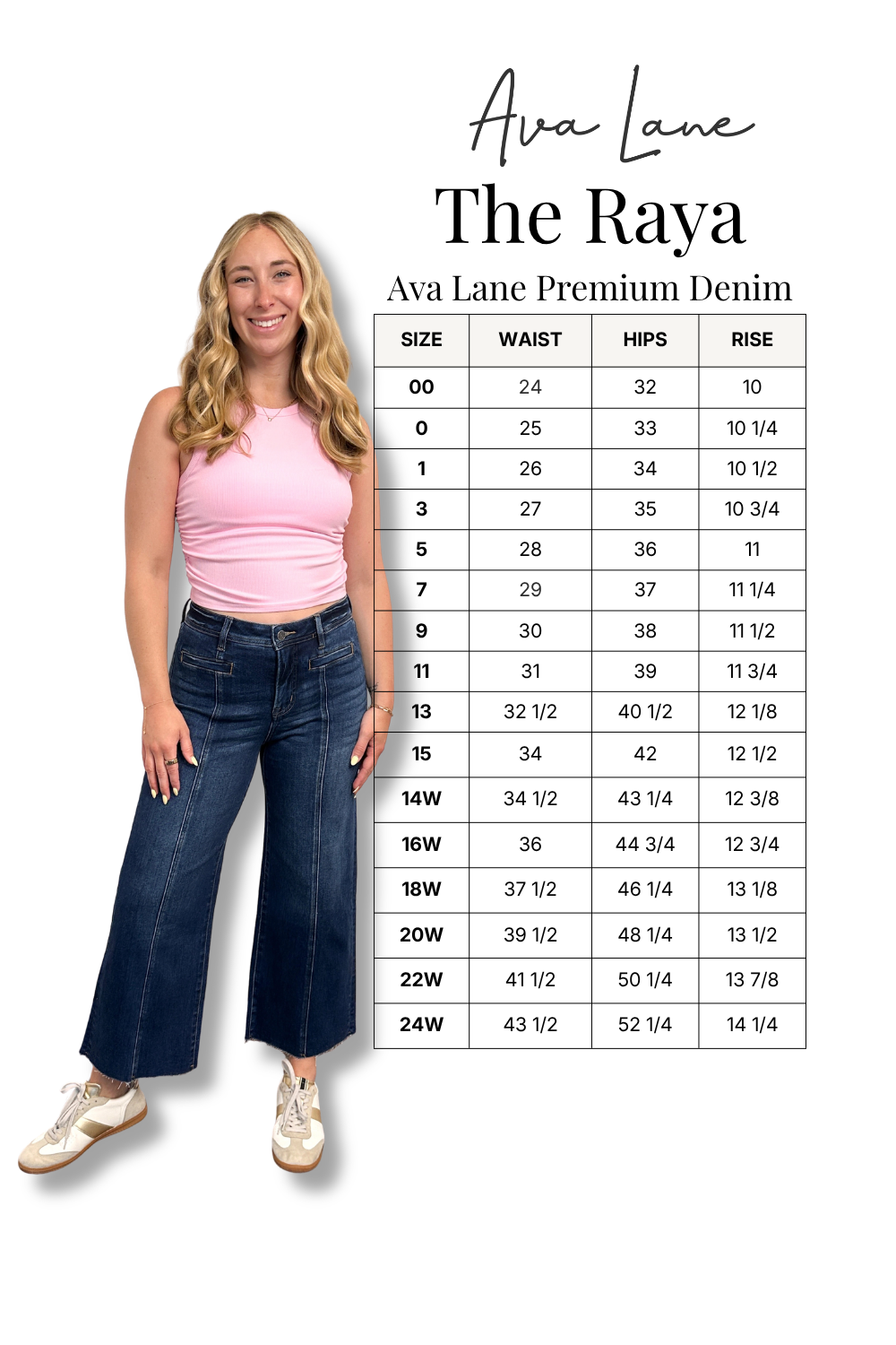 The Raya High-Rise Tummy Control Raw Hem Wide Leg Jeans