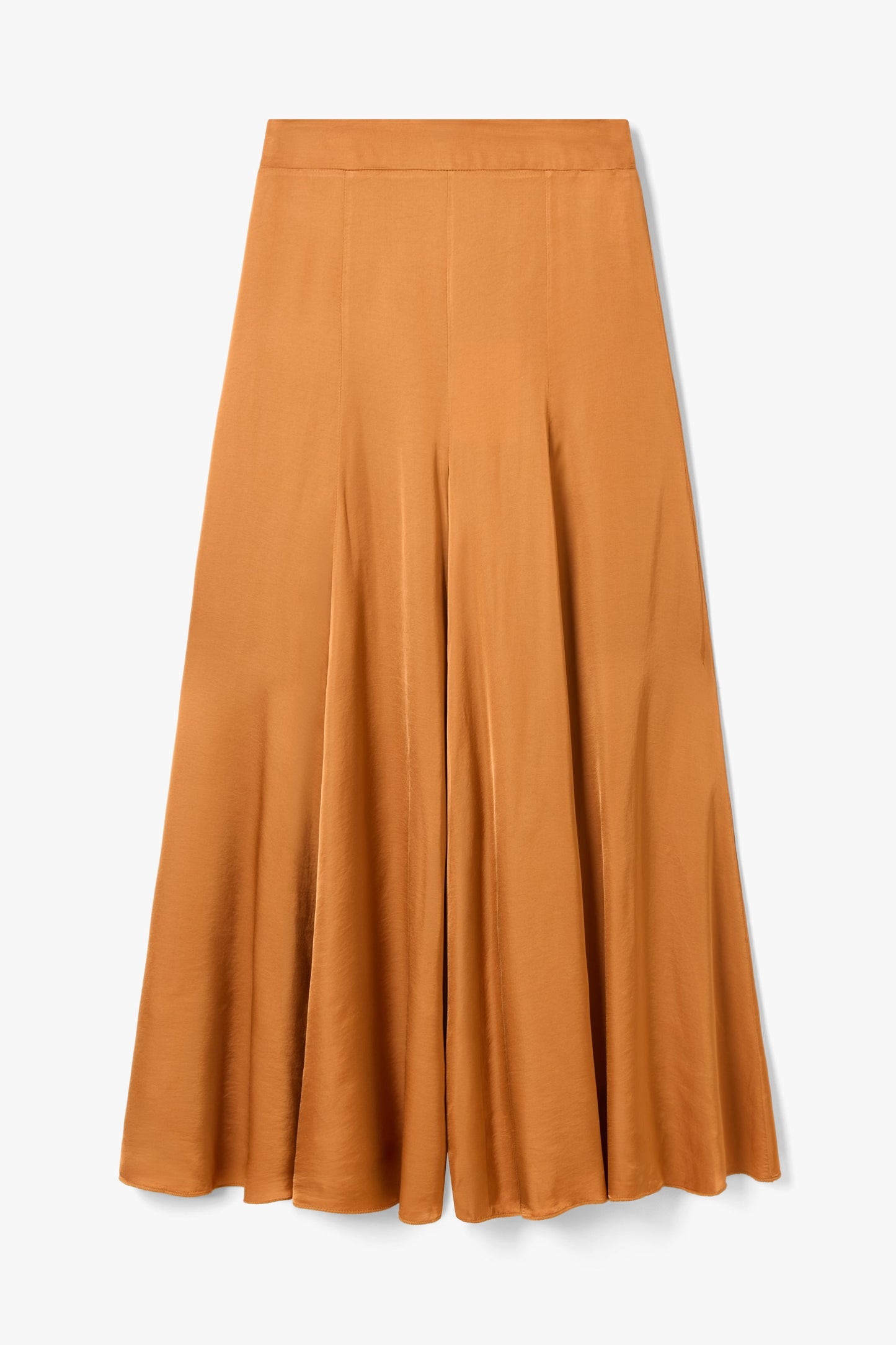 Gigi Satin Trousers | Sunset Orange