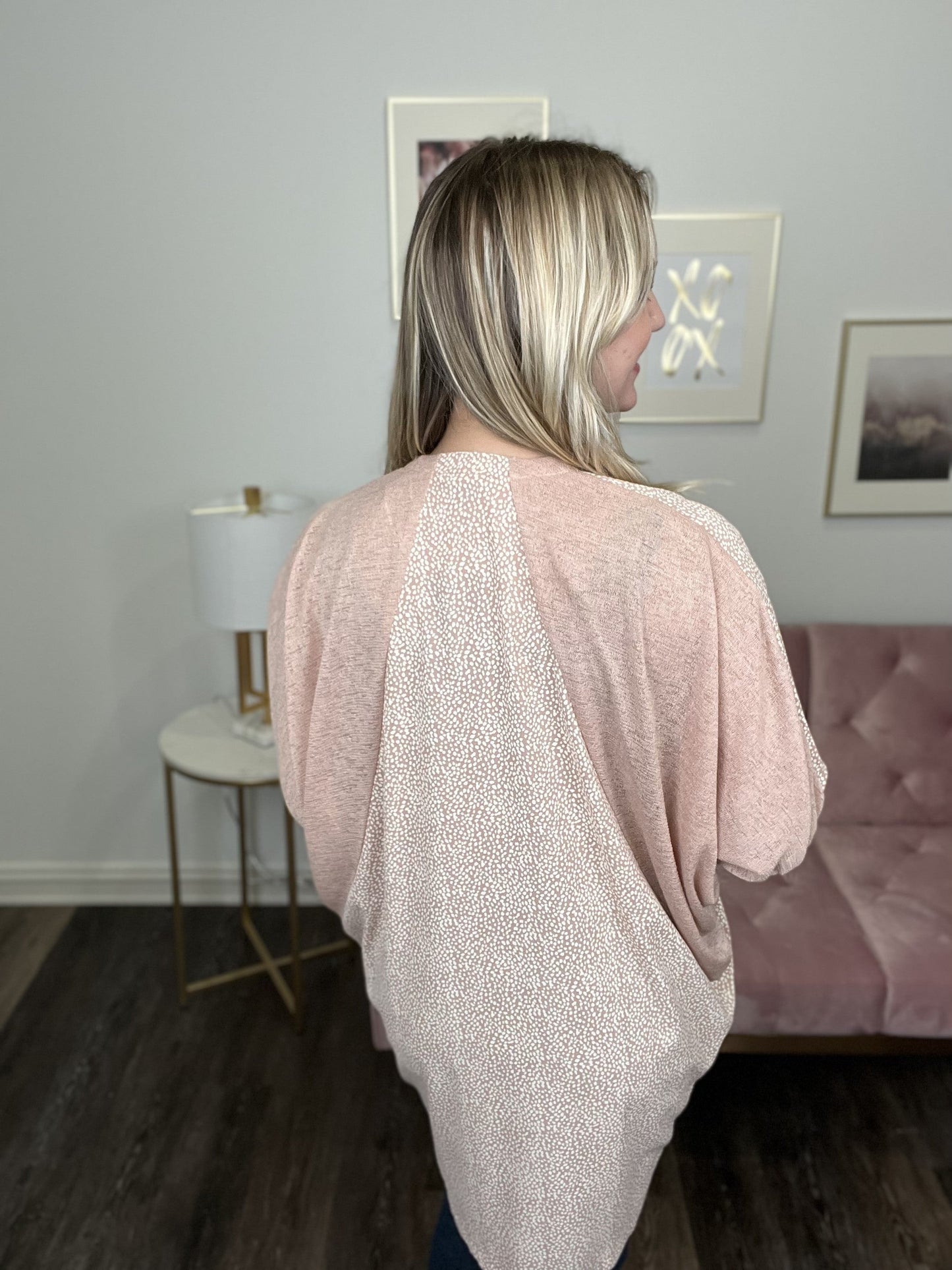 Enjoy The View Women's Color Block Textured Cardigan