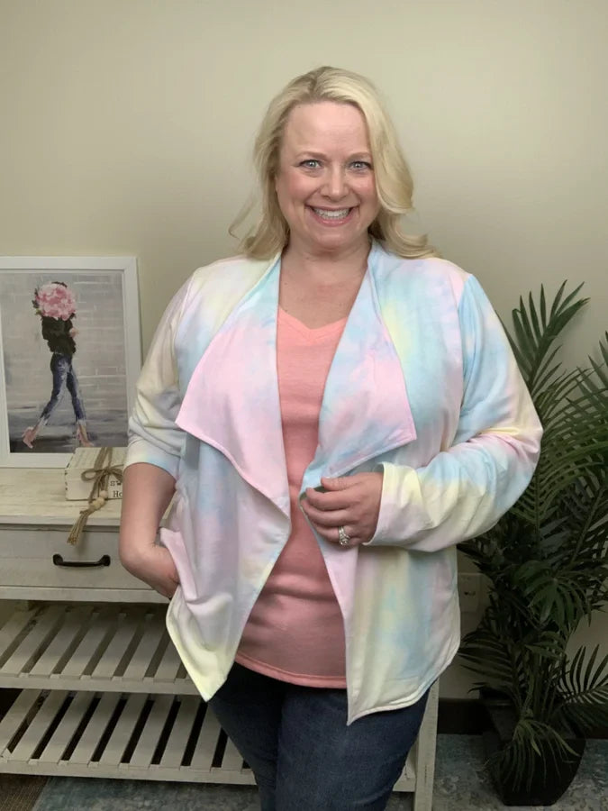 Llama Mmama Women's Lightweight Tie Dye Jacket