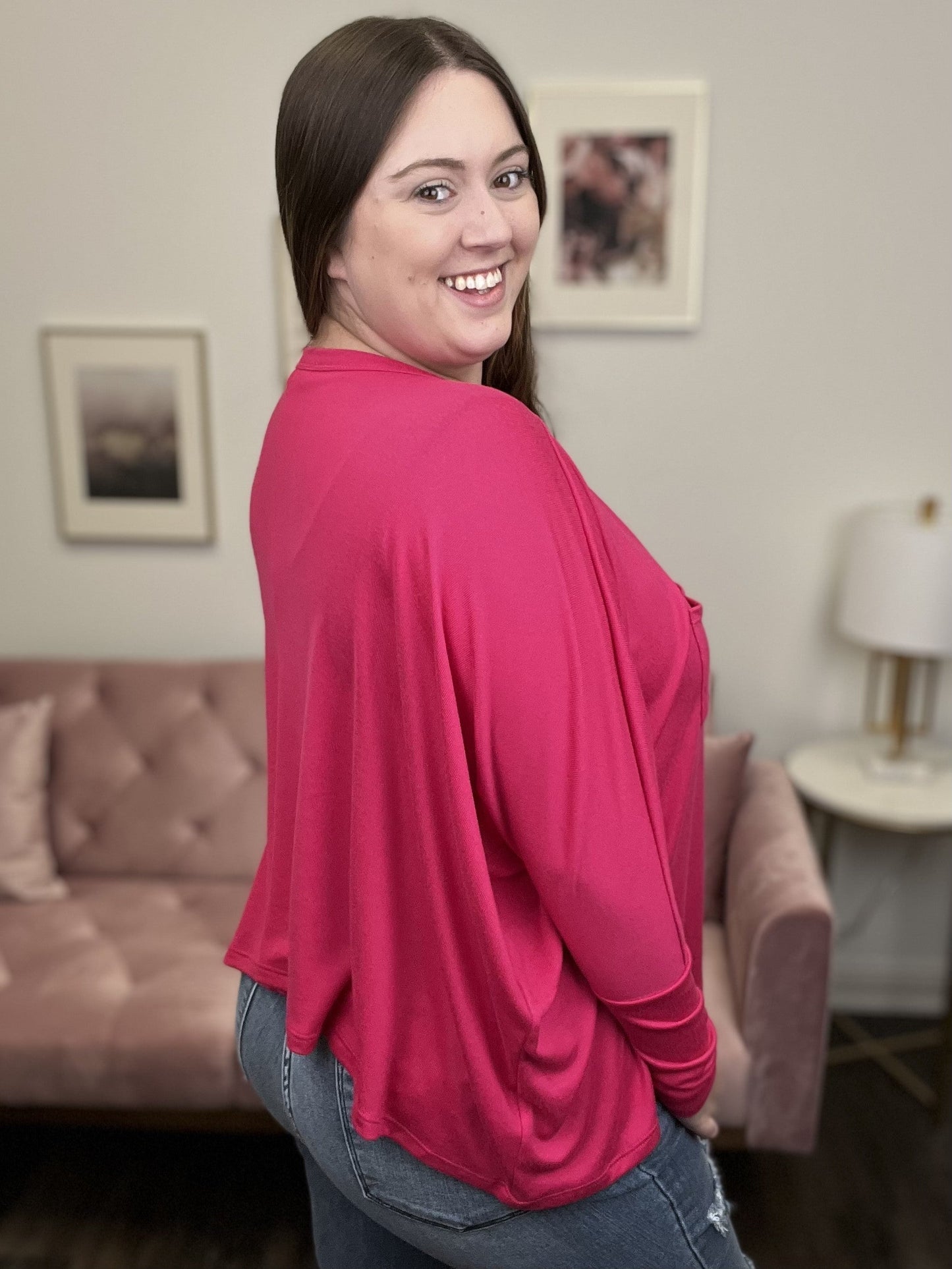 Lets Travel Women's Soft Relaxed Long Sleeve Top