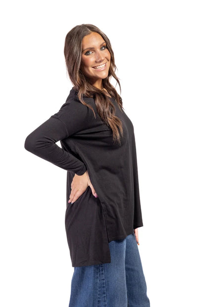 Women's V-Neck Layering Long Sleeve Tunic Top