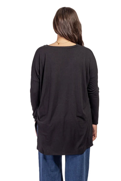 Women's V-Neck Layering Long Sleeve Tunic Top