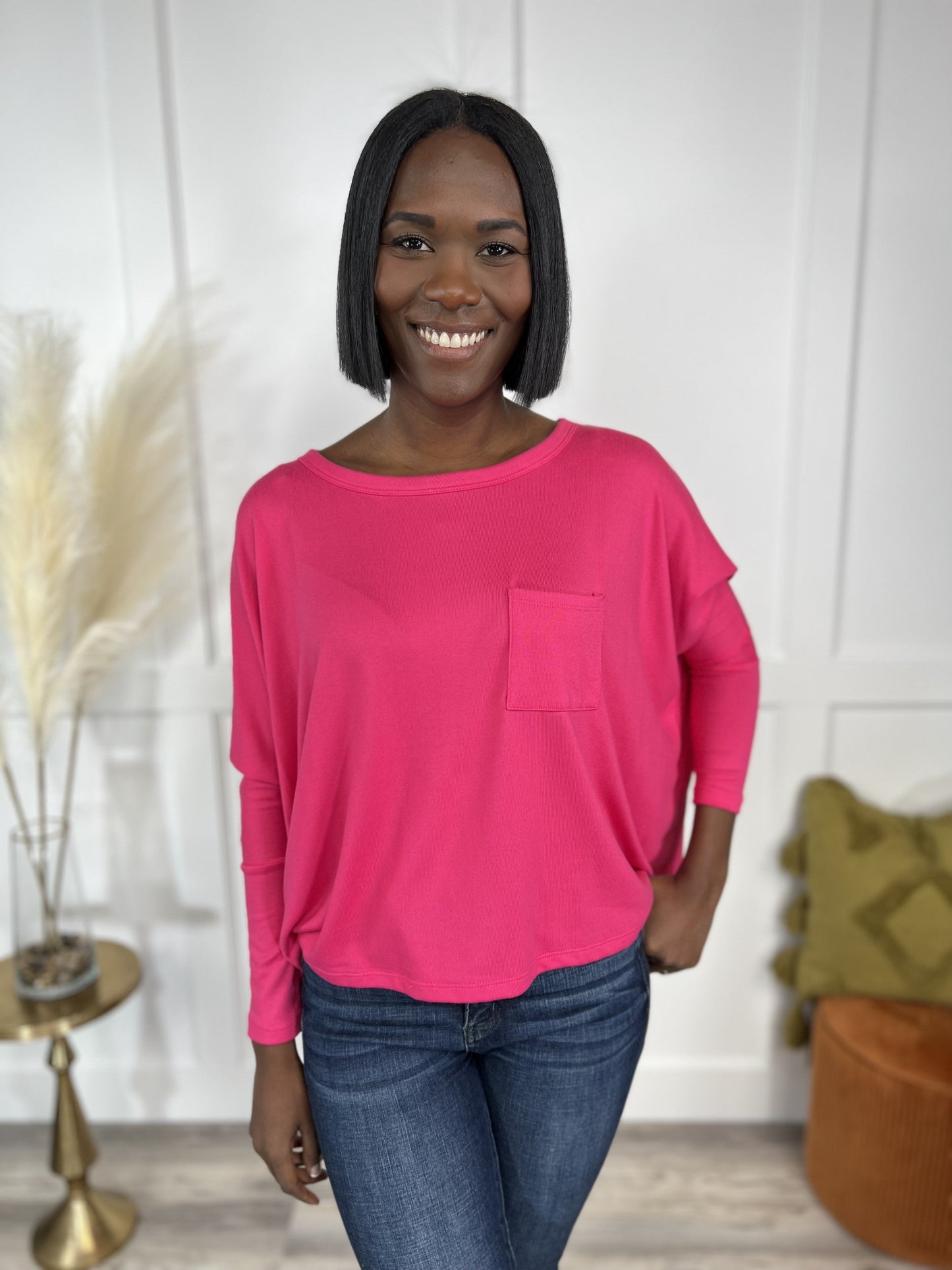 Lets Travel Women's Soft Relaxed Long Sleeve Top