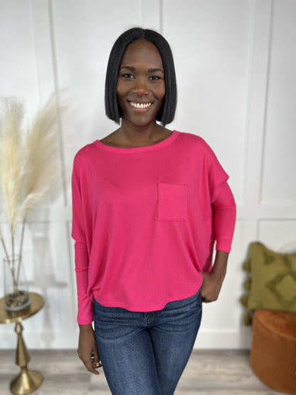 Lets Travel Women's Soft Relaxed Long Sleeve Top