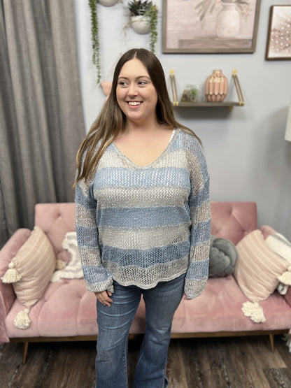 Said It All Women's Lightweight Sheer Layering Sweater