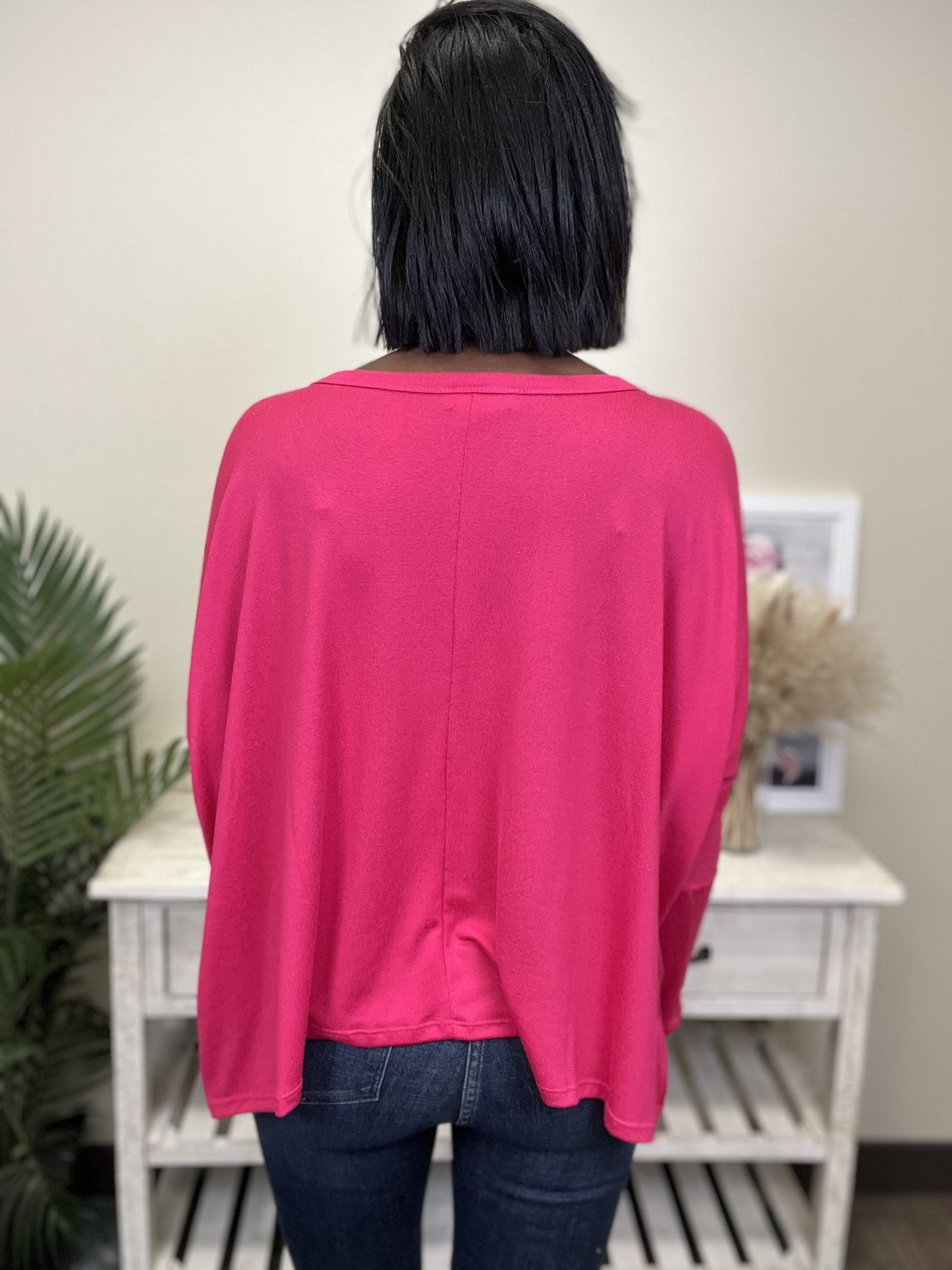 Lets Travel Women's Soft Relaxed Long Sleeve Top