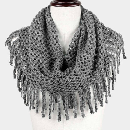 Mini Tube Fringe Scarf