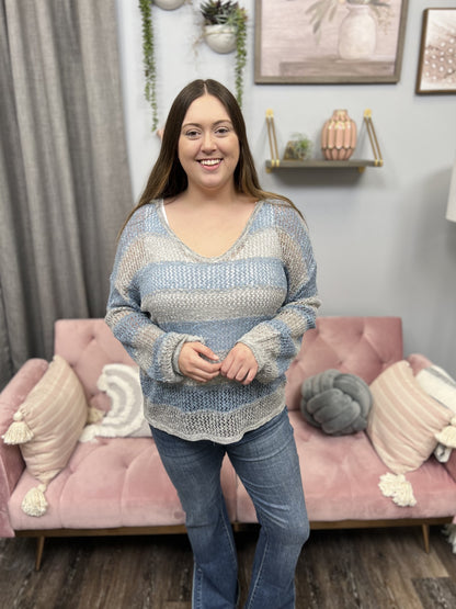 Said It All Women's Lightweight Sheer Layering Sweater