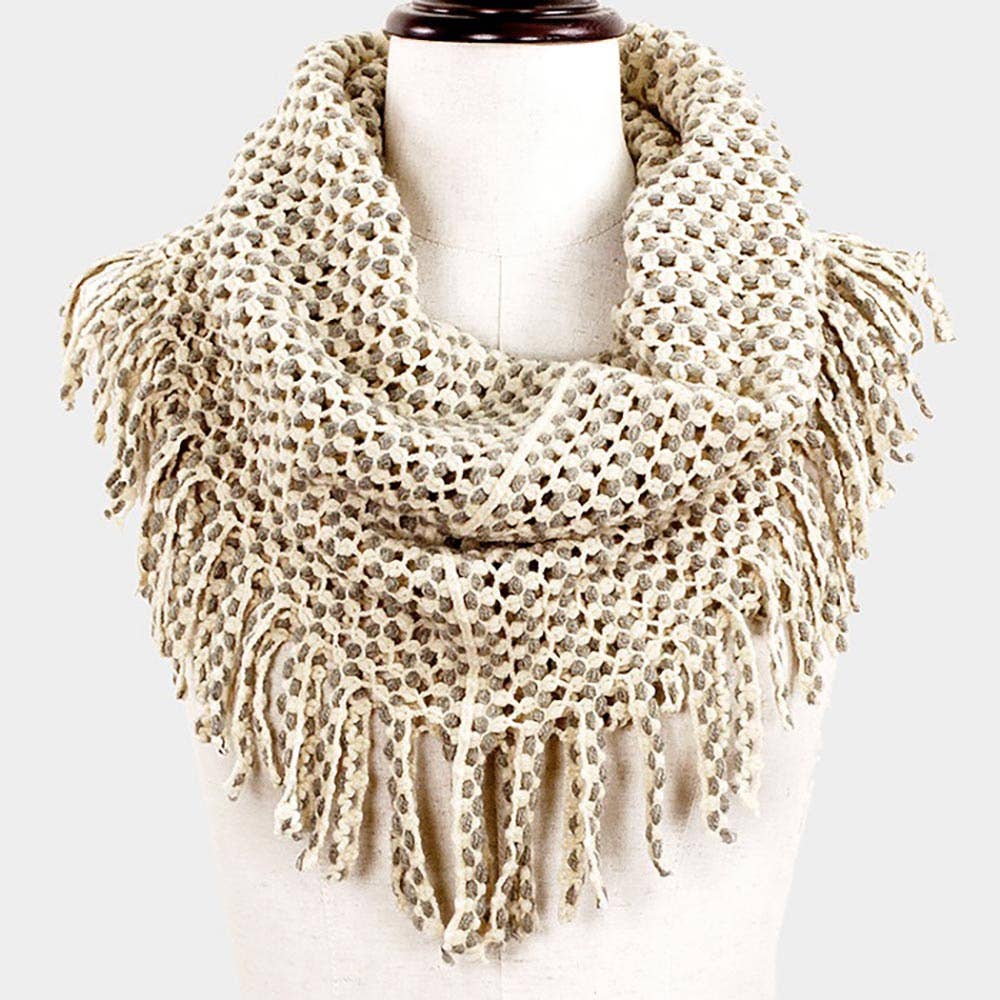 Mini Tube Fringe Scarf